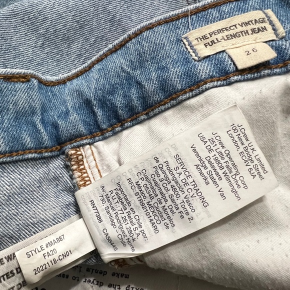 Madewell The Perfect Vintage Full-Length Jean in Colebrooke Wash - Picture 13 of 14